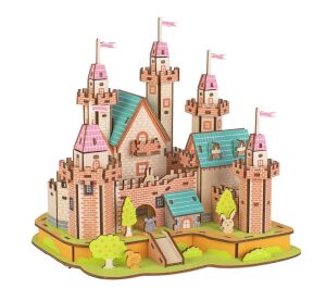Woodcraft Drevené 3D puzzle Hrad v raji
