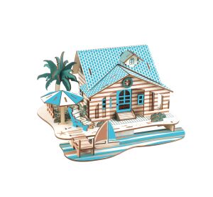Woodcraft Drevené 3D puzzle Vila na Bali
