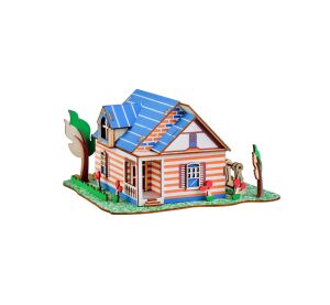 Woodcraft Drevené 3D puzzle Vila v Fontainebleau