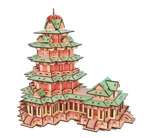 Woodcraft Drevené 3D puzzle YueJiang Tower