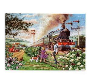 HOP Puzzle Děti na železnici 500 velkých dílků