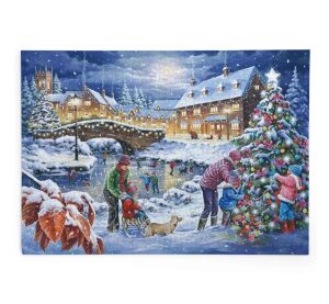 HOP Puzzle Žiara vianočných svetiel 250 veľkých dielikov