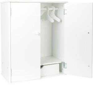 Small Foot Šatní skříň pro panenky bílá - poškozený obal