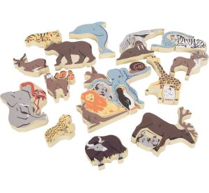 small foot Zvieracie puzzle písmená