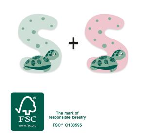 small foot Drevené písmeno S