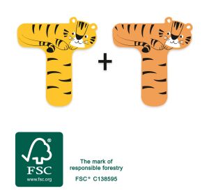 small foot Drevené písmeno T