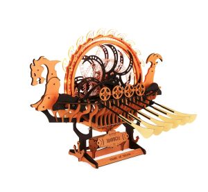 RoboTime 3D drevená skladačka Vikinská dračia loď