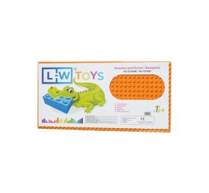 L-W Toys Podložka na stavanie - JUNIOR 16x32 bodov oranžová