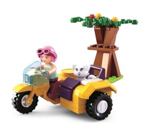 Sluban Girls Dream Holidays M38-B0600C Motocykel s postranným vozíkom