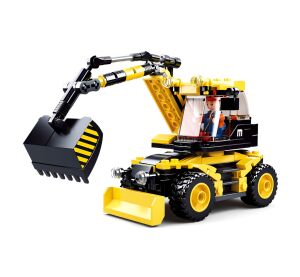 Sluban Town Stavitelia M38-B0805 Kolesové rýpadlo