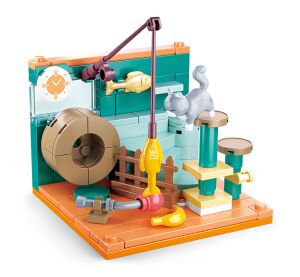 Sluban Mini Handcraft M38-B0919C Rybársky kút s mačkou
