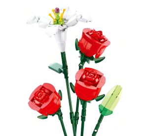 Sluban Flowers M38-B1121B Ruže s Líliou