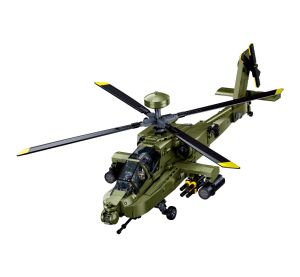 Sluban Model Bricks M38-B1536 Bojový vrtuľník AH-64D-S Apache v mierke 1:35