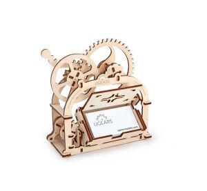Ugears 3D drevené mechanické puzzle Box na vizitky