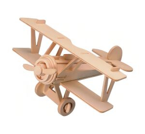 Woodcraft Drevené 3D puzzle Dvouplošník