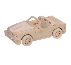 Woodcraft Drevené 3D puzzle malé BMW
