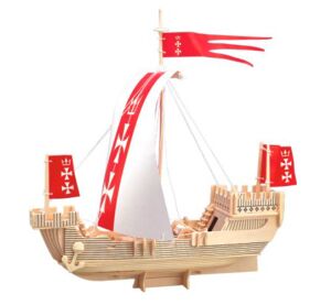 Woodcraft Drevené 3D puzzle Loď Koga