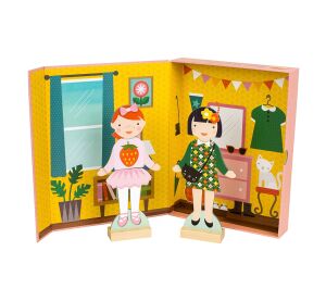 Petit Collage Magnetické puzzle - Najlepšie kamarátky - poškodený obal