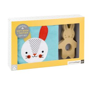 Petit Collage Látková kniha s králikom