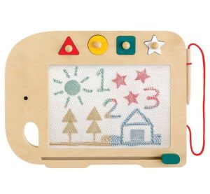 Petit Collage Dřevěná magnetická kreslící tabulka - poškozený obal