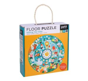 Petit Collage Podlahové puzzle Ilustrované učební hodiny - poškozený obal