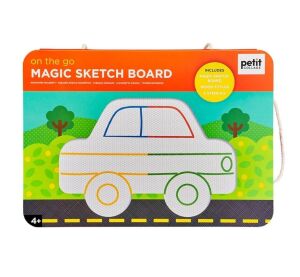 Petit Collage Magnetická kresliaca tabuľka Na cestách