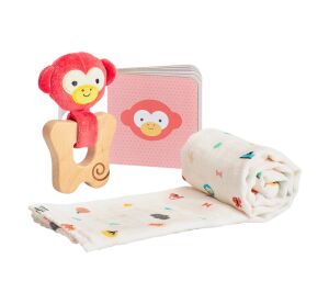 Petit Collage Darčeková sada pre bábätká opička