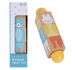 Petit Collage Drevená Twist hračka Zhoda