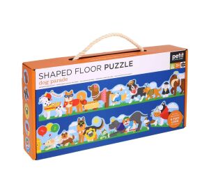 Petit Collage Podlahové puzzle Psí sprievod 30 dielikov
