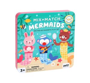 Petit Collage Magnetická hra MIX & MATCH Morské panny