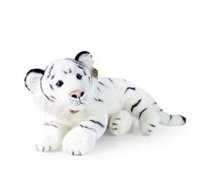 Rappa Plyšový tiger biely 60 cm ECO-FRIENDLY