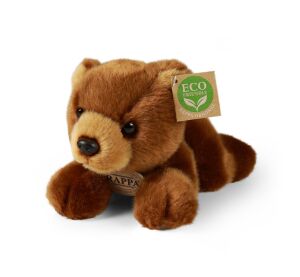 Rappa Plyšový medveď hnedý ležiaci 20 cm ECO-FRIENDLY