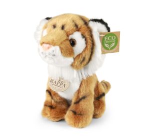 Rappa Plyšový tiger sediaci 18 cm ECO-FRIENDLY