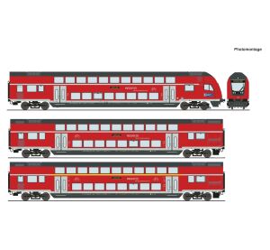 Roco 3dielna sada Dvojposchodový automobil DB AG VI, digitálny - 6210144