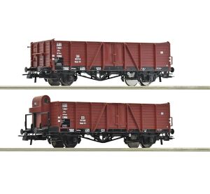 Roco úprava 2 ks Otvorené nákladné vagóny, DB - 76289