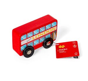 Bigjigs Toys Drevený londýnsky autobus