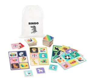 Vilac Drevené bingo dúhové zvieratá