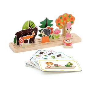 Vilac Drevená logická hra Postav to správne! Les