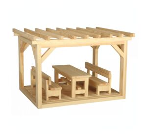 Walachia Drevená zlepovacia stavebnica Pergola