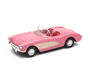 Welly Chevrolet Corvette (1957) 1:34 kabriolet ružový