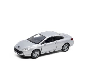 Welly Peugeot Coupé 407 1:34 strieborný