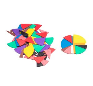 WissnerK ruhové výseče na výučbu zlomkov 71 ks