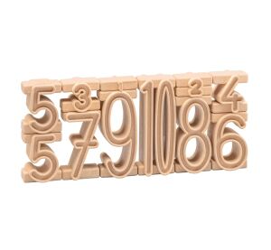 Wissner Drevená sada stohovacích čísel 11 ks