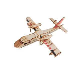 Woodcraft Drevené 3D puzzle Bombardér