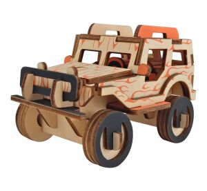 Woodcraft Drevené 3D puzzle Jeep