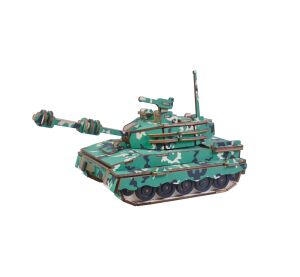 Woodcraft Drevené 3D puzzle Stredný tank