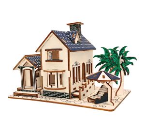 Woodcraft Drevené 3D puzzle Dom na pláži