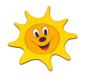 DoDo Drevená nábytková úchytka slniečko