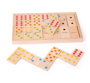 Bigjigs Toys Veľké drevené domino
