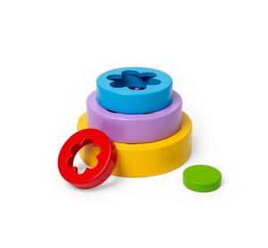 Bigjigs Toys Skladacia kvetinová veža